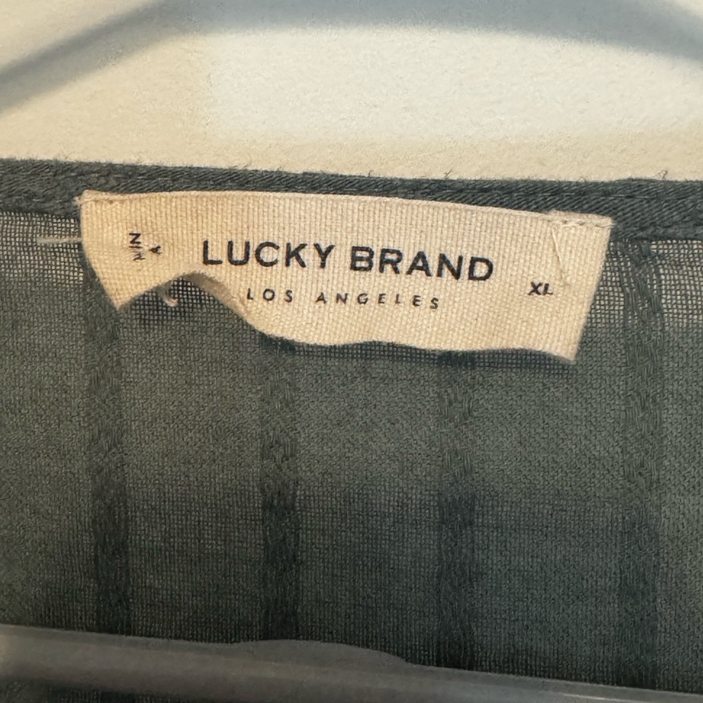 Lucky Brand Green Tunic Top - Picture 2 of 5